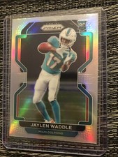 2021 Panini Prizm Jaylen Waddle Silver Prizm Variation Rookie RC #V-338 Dolphins