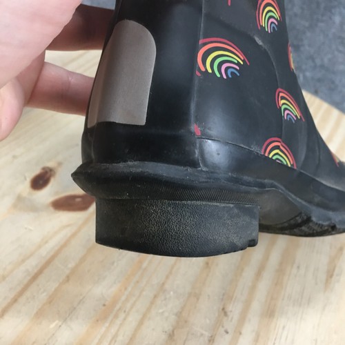 Hunter Boots Children 5 First Classic Mini Rainbow Print Wellies Black Mid-Calf - Bild 8 von 21