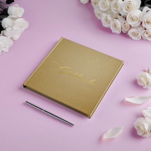 Gästebuch Hochzeit, 100 Blanko Seiten, Hardcover Premium Papier Hochzeitsbuch - Bild 7 von 8