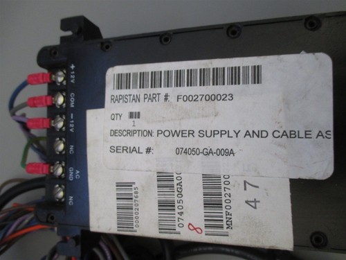 Rapistan Systems Power Supply and Cable F002700023 - Picture 3 of 5
