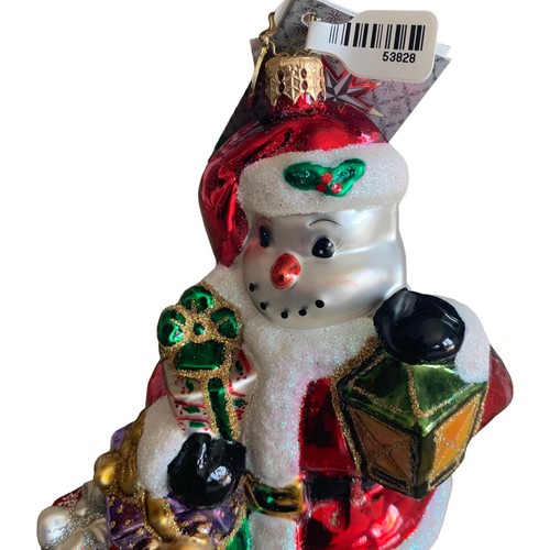 Christopher Radko Künstler signiert LE 604/1000 Weihnachtsmann Schneemann Weihnachtsschmuck - Bild 6 von 17