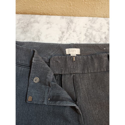 Ann Taylor Loft Women's Dark Gray High Rise Curvy Flare Leg Dress Pants Size 16 - Picture 5 of 8