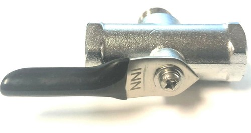 1/4" NPT 3 way Mini Brass Ball Valve Male x Female x Female NPT L PORT Chrome - Picture 3 of 5