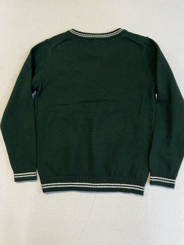 Janie and Jack Youth Knit Sweater Corgi Dog Dark Green size 5 - Picture 5 of 9