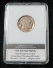 1917 Buffalo Nickel * Hard Plastic Case * Clear Date * Great for Any Collection