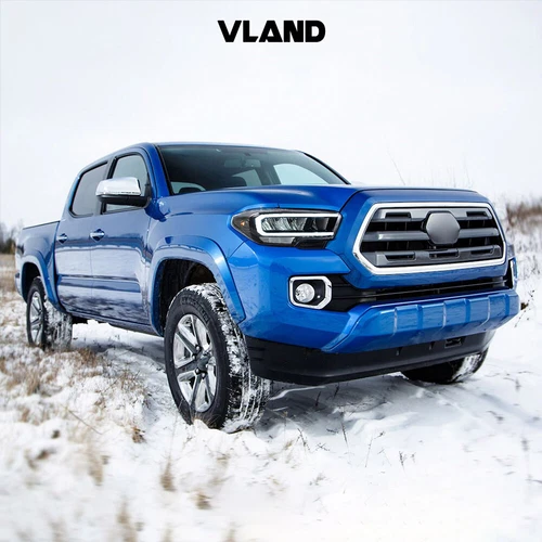 VLAND Full LED Reflector Headlights For 2015-22 Toyota Tacoma Front Lamps L+R - Picture 10 of 24