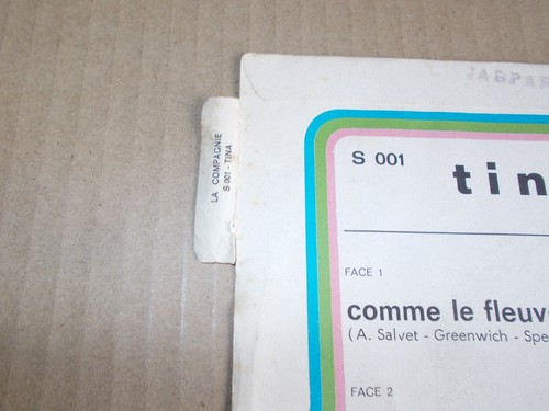 TINA - TOC TOC TOC - COMME LE FLEUVE AIME LA MER / LISTEN - POP BEAT FRENCH - Picture 3 of 3