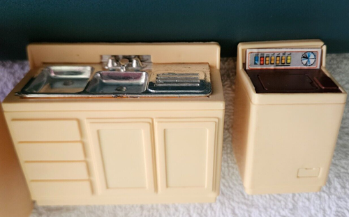 VINTAGE ARCO PUPPENHAUS HONGKONG KÜCHE KÜHLSCHRANK HERD SPÜLE WASCHMASCHINE - Bild 6 von 11