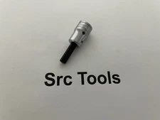 Snap-On Tools USA NICE 3/8" Drive 1/4" SAE Hex Bit Chrome Socket Driver FA8A