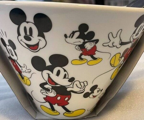 Disney Clásico Mickey Mouse Ramen Cuenco con Palillos Fideos Cuenco Nuevo - Imagen 4 de 5