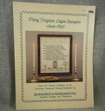 Mary Virginia Lafon Sampler circa 1821 Cross Stitch Margaret McKee