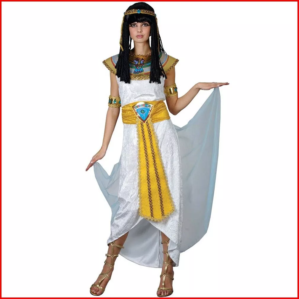 Costume Carnevale Donna Da Cleopatra Travestimento Vestito Di Halloween  Adulto