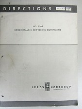 Leeds Northrup No. 9905 Speedomax G Servicing Directions 77-32-0-3 Issue 2