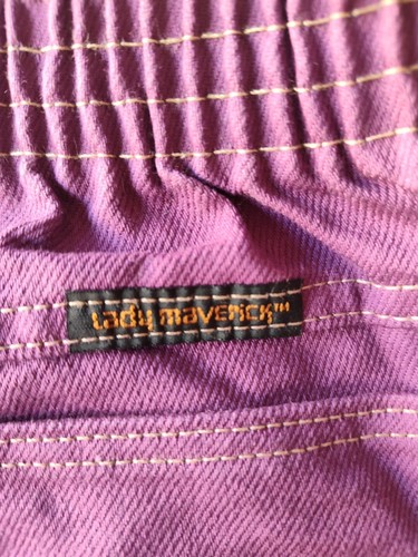 Maverick Purple Bell Bottom Pants Jeans Vtg 70s Look Front Pockets USA **Read** - Picture 9 of 10