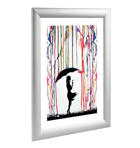 PARAGUAS DE COLOR RAIN GIRL ENMARCADO CARTEL SIN ENMARCAR IMPRESIÓN DE PARED ARTE GRAFFITI A3 A4 - Imagen 9 de 17
