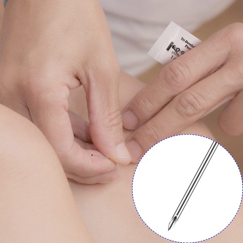 100 Pcs Piercing Needle Sizes 12g-20g With 1 Pcs Clamps Stainless Forceps Clamp - Picture 4 of 7