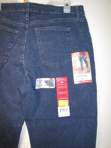 NEW Lee Relax fit, straight leg, Women’s Pants Size 12 long color blue (COD06) - Picture 5 of 10