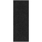 Ottomanson Heavy Duty Scrape Rib Non-Slip 31x228in Black Floor Runner