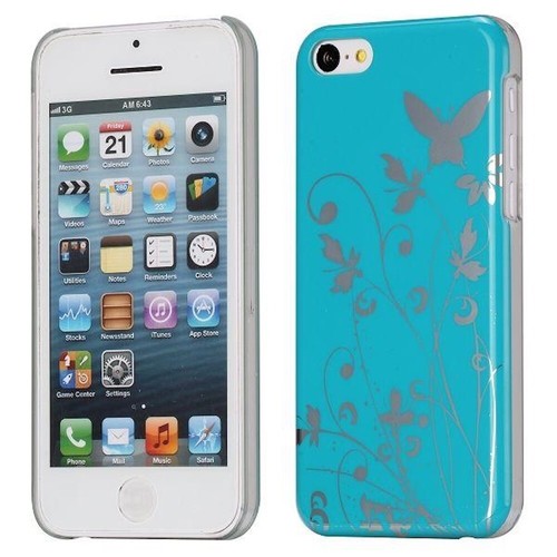 COQUE iPHONE 5C LE JARDIN BLEU SILICONE SEMI-RIGIDE (TPU) - Photo 1 sur 4