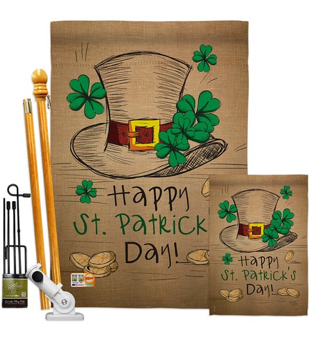 St Pat's Hat -Garden House Yard Flag Banner - Picture 5 of 13