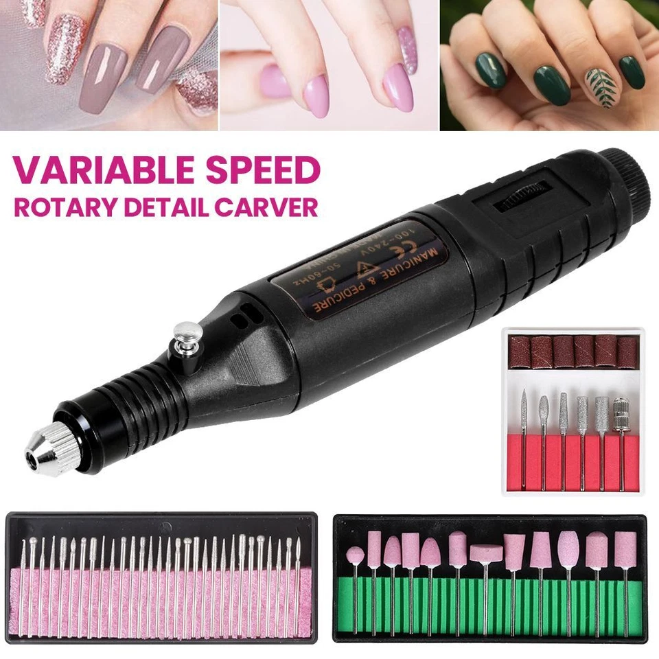 56 Stück Maniküre Profi Elektrisch Nail Art Nagelfräser Nagelfeile Set Pediküre - Bild 4 von 4