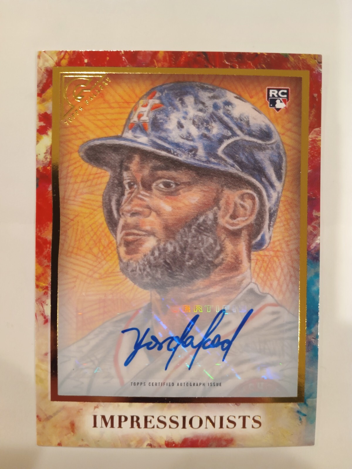 2020 Yordan Alvarez Topps Gallery Impressionists Auto #7/10