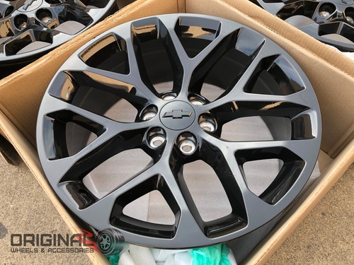 Set of 4 22 Wheels Rims Chevy GMC Silverado Tahoe Suburban Yukon Sierra Escalade - Picture 5 of 6