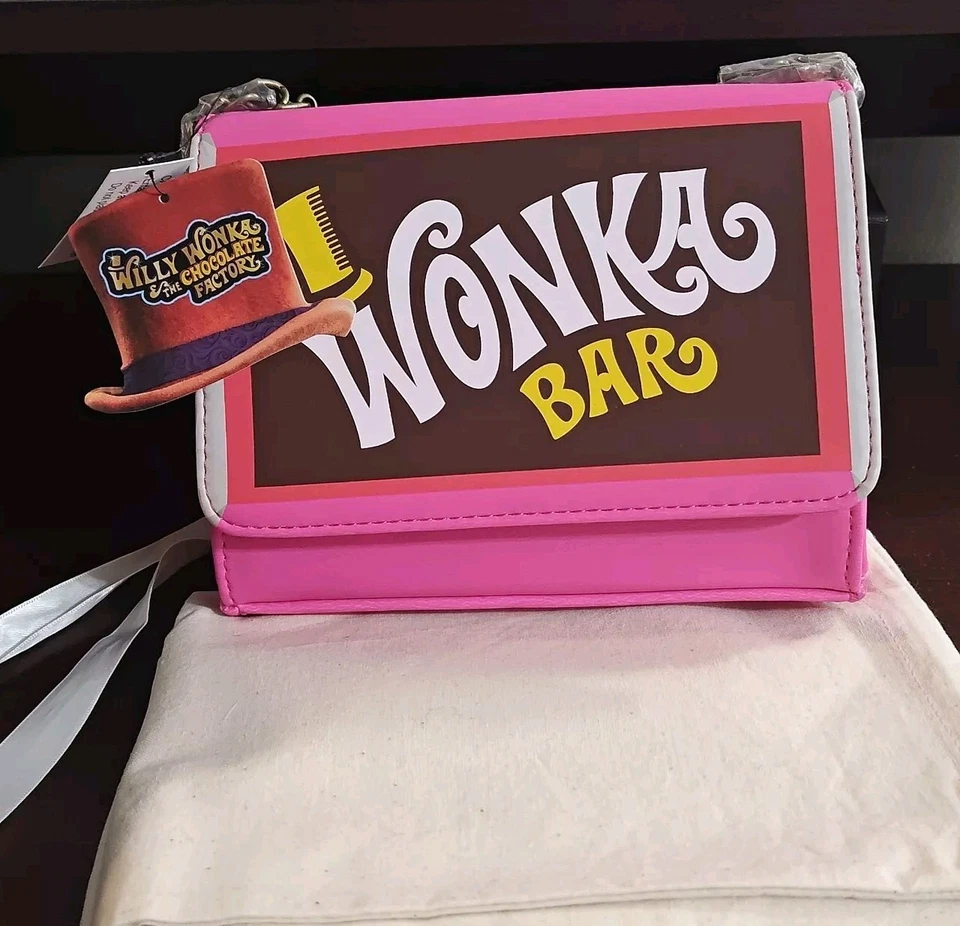 Loungefly Wonka Bar Crossbody Purse SOLD OUT Exclusive Vegan Leather - Image 2 of 4