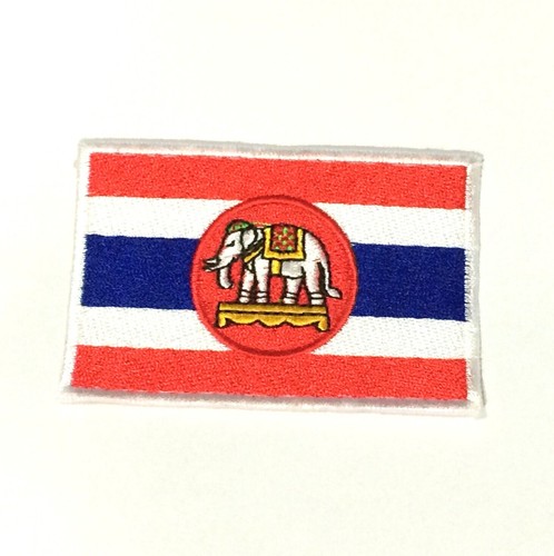 Embroidered Thailand Flag Patch Iron-on High Quality Multiple Sizes Available - Picture 3 of 12