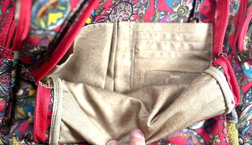 Sakroots Artistic backpack Red with Owls and Decorative flowers pattern - Picture 5 of 5
