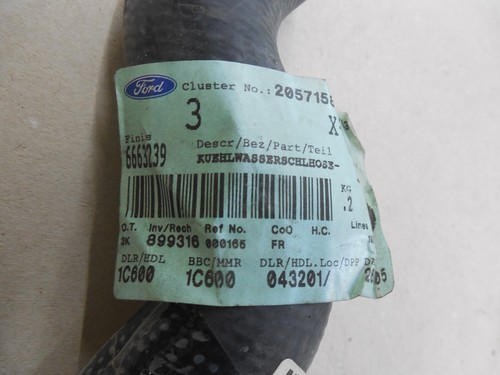 Ford Fiesta Kühlerschlauch oben CVH 1.4 + 1.6 Ford-Finis 6663239 - 91FB-8260-AA - Bild 4 von 8