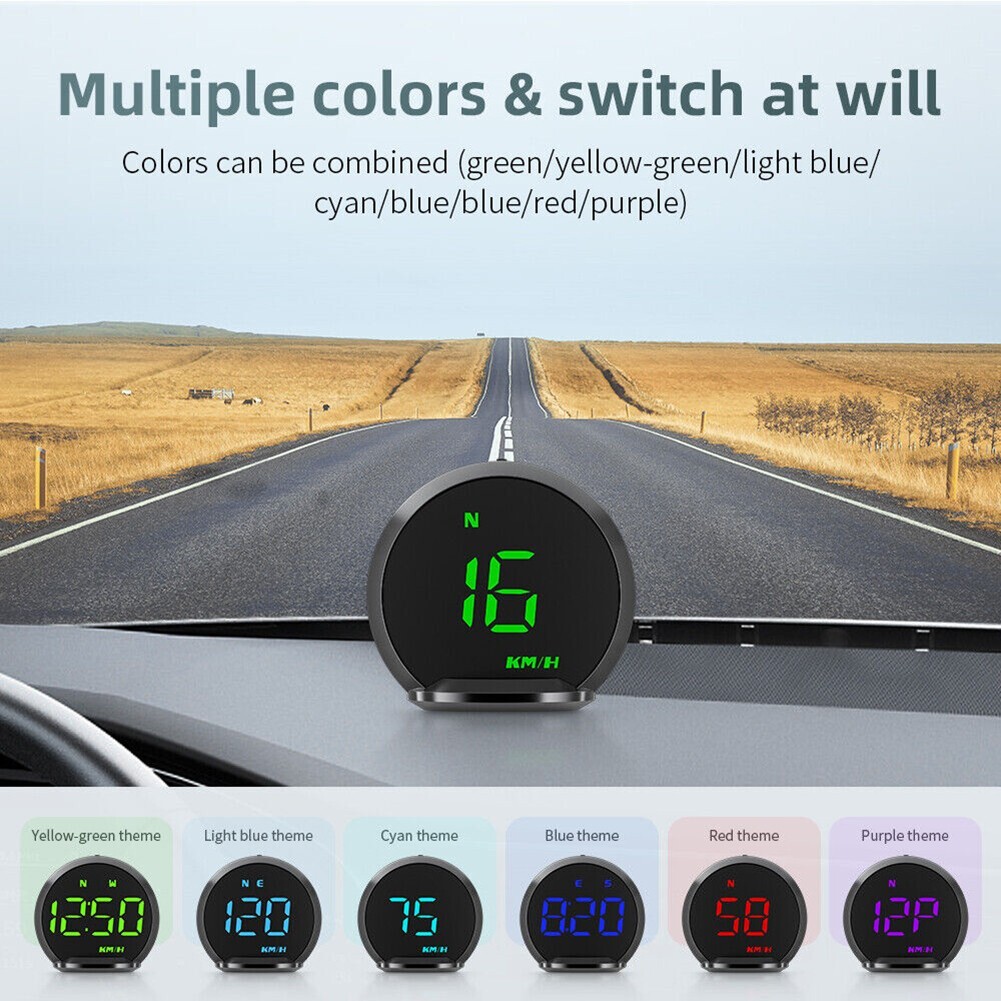 Car HUD Head Up Displays Plug And Play Speedometer For All Car GPS G13 - Picture 3 of 5