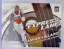 2021-22 Donruss Optic Damian Lillard Express Lane #2 Portland Trailblazers
