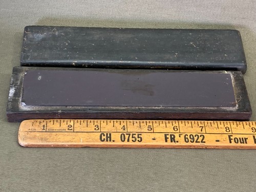 NICE PURPLE-ISH NATURAL SHARPENING STONE RAZOR HONE (FLATTENED)8 1/4" X 1 3/4" - Picture 6 of 10
