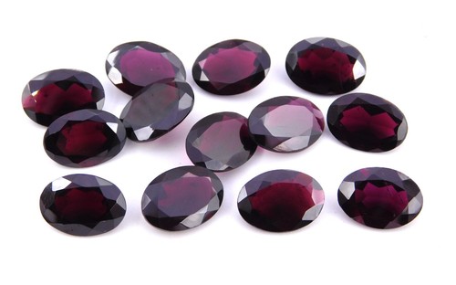 Natural Garnet Oval Cut Lot Loose Gemstone 10X14 MM For Jewelry Making P-1096 - Picture 2 of 6