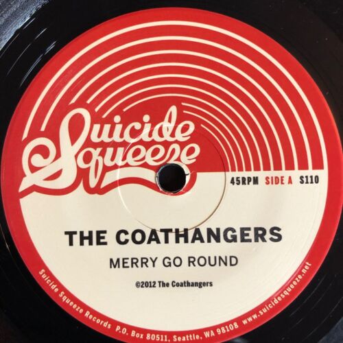Coathangers Merry Go Round b/w Heavy Cream Toasted Suicide Squeeze 45 w/PS - Picture 4 of 4