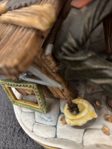Rare, Vintage 1973 Capodimonte "Geppetto & Pinocchio" By signed on front - Bild 13 von 14