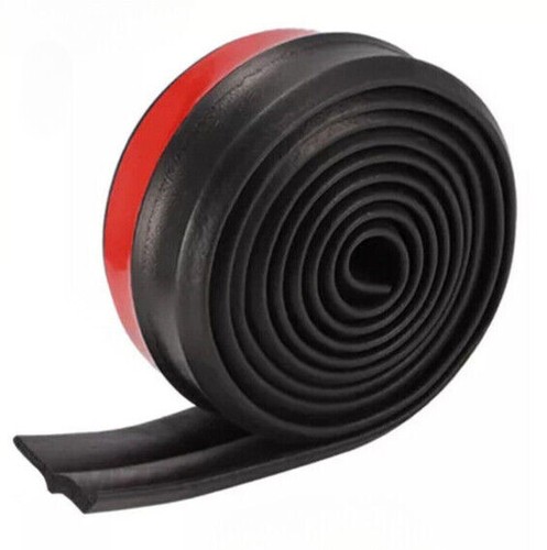 2.5M Car Front Bumper Lip Splitter Body Spoiler Chin Skirt Universal Black - 第 1/8 張圖片