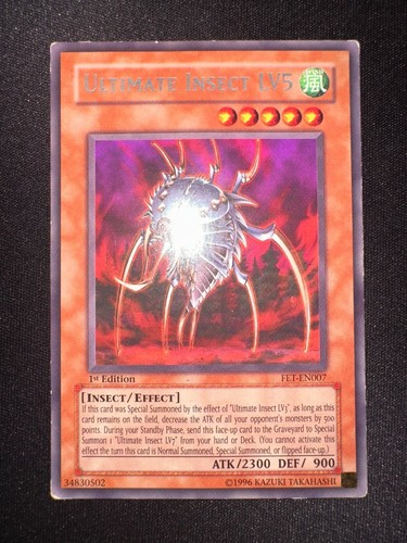 Yu-Gi-Oh! ULTIMATE INSECT LV5 FET-EN007 Rare 1st Edition YuGiOh Card - MP