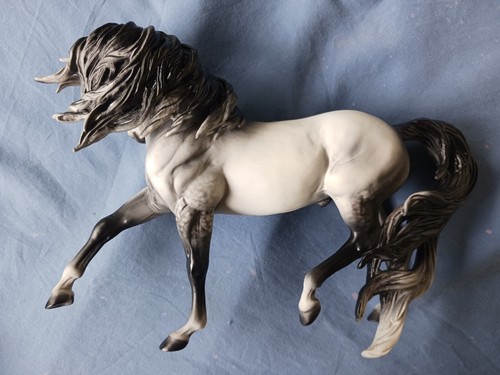 Breyer Custom Andalusian Esprit Dappled Gray Horse Statue OOAK - Bild 2 von 4