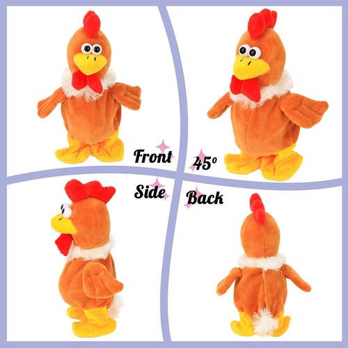 Sprechendes Huhn Kinder Elektronische Huhn Plüschtier Gehendes Huhn Kuscheltier - Bild 5 von 12