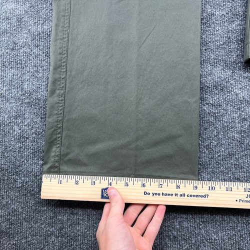 Diesel Pants Mens 32x30 Chino Army Green Stretch Casual Flat Front Hook And Bar - Picture 10 of 13