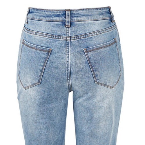 Pantalones de mezclilla Betty Basics Remi - Talla 14 ajustados elásticos - Azul acero - Puños estampados - Nuevos con etiquetas - Imagen 6 de 9