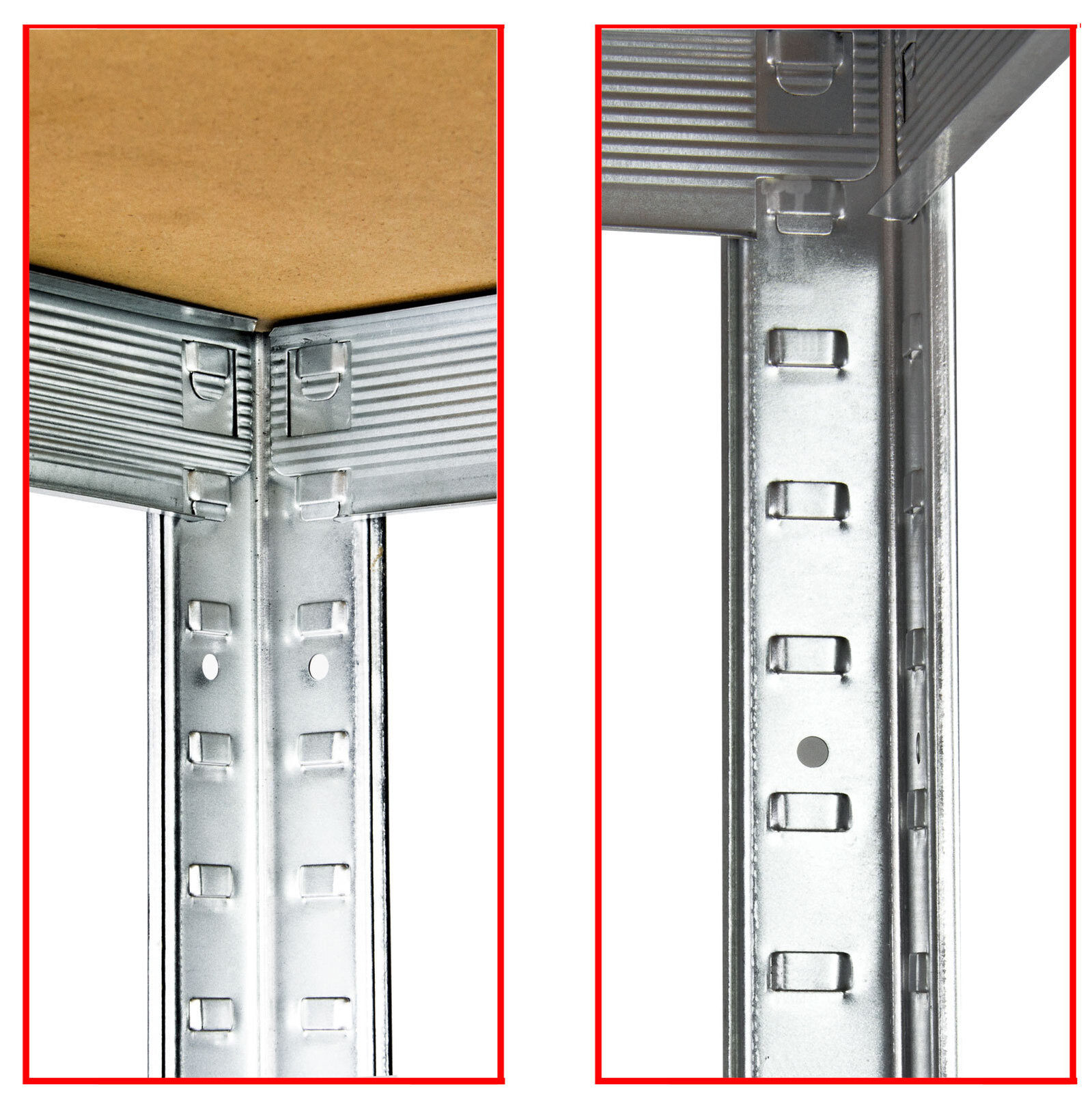 2 x Steckregal Schwerlastregal Metallregal verzinkt 180x90x40 cm je 5 x 175 kg