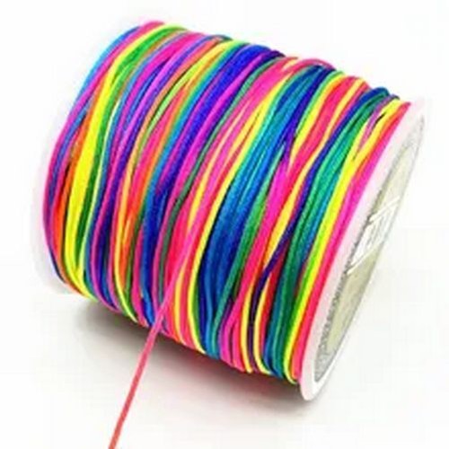 Nylon Cord Thread Chinese Knot Macrame Bracelet Braided String DIY Jewelry 0.8mm - Picture 4 of 50