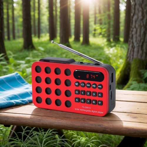 Radio Multibanda Solare Ricaricabile Lettore Bluetooth Radio UK I6X6 - Foto 3 di 14