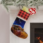 Space-Themed Christmas stocking Carina Nebula, Cosmic Cliffs, NASA Image, JWST