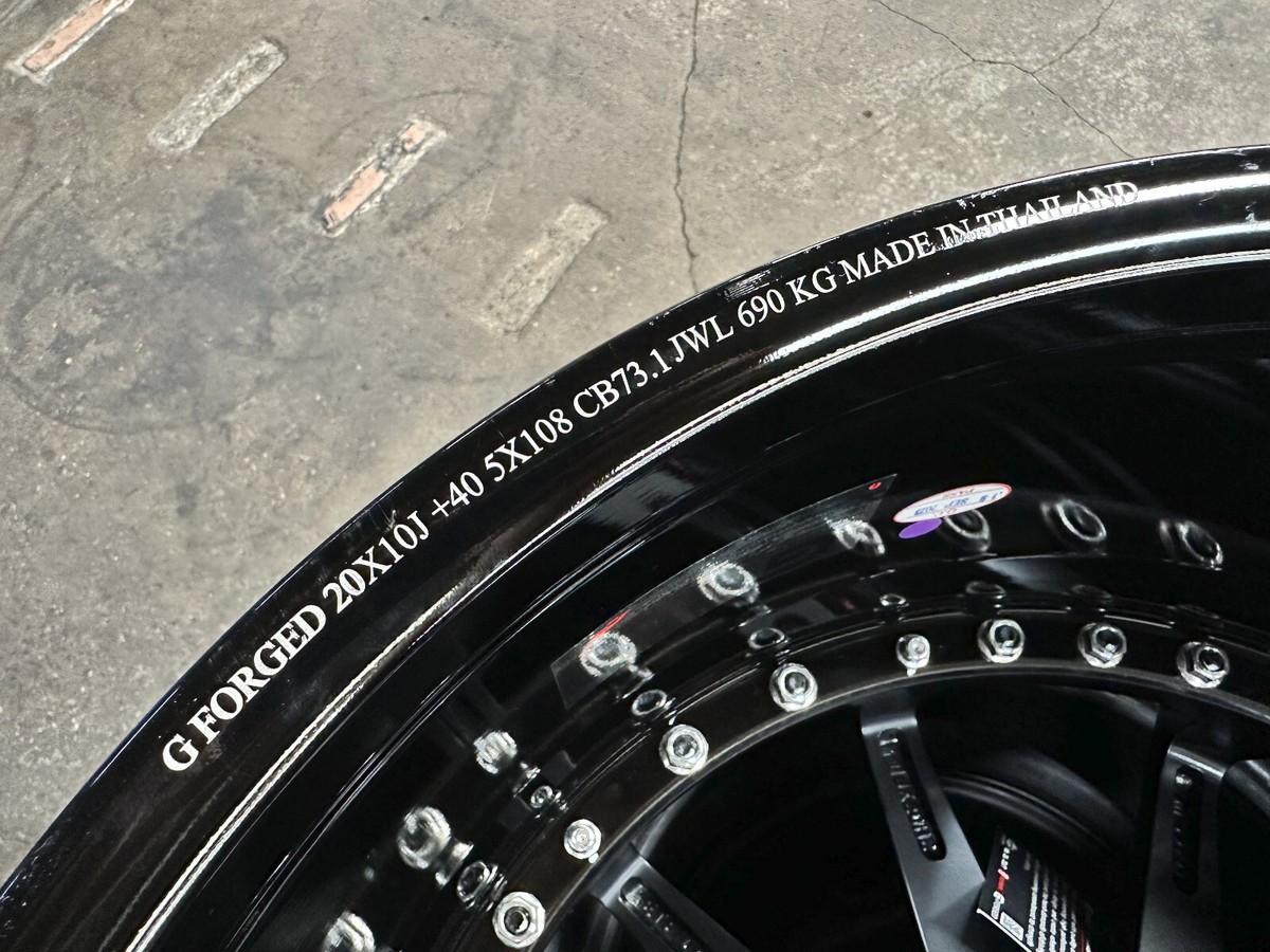 New 20x9 20x10 G FORGED GF02 (4 Wheel) 5x108 Jaguar XJL F Pace E
