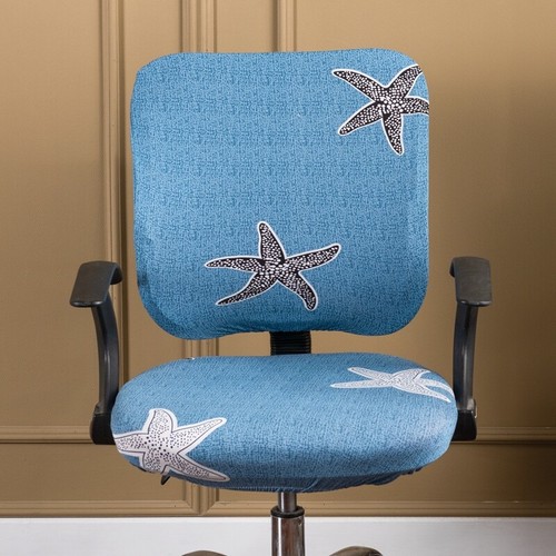 Split Computer Office Rotating Chair Cover Slipcover Stretch Desk Seat Covers - Picture 165 of 222