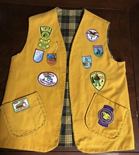 Vintage 1970 s 80 s National Campers Hikers Association Corduroy Vest Large